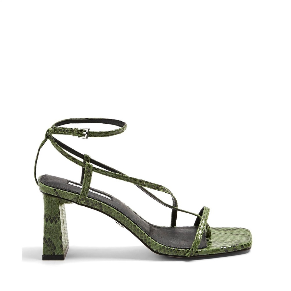 Toe Strap Sandals, Croc Effect - image 6